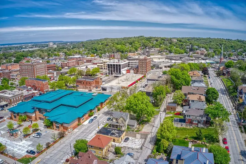 Council Bluffs, Iowa cityscape