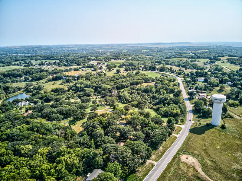 Aerial view of Glenwood, Iowa